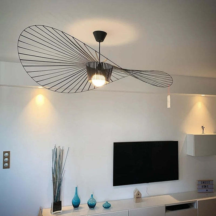 Zinco Fiore – Lampada a Sospensione in Tessuto con Motivo Floreale – Zincooccasions