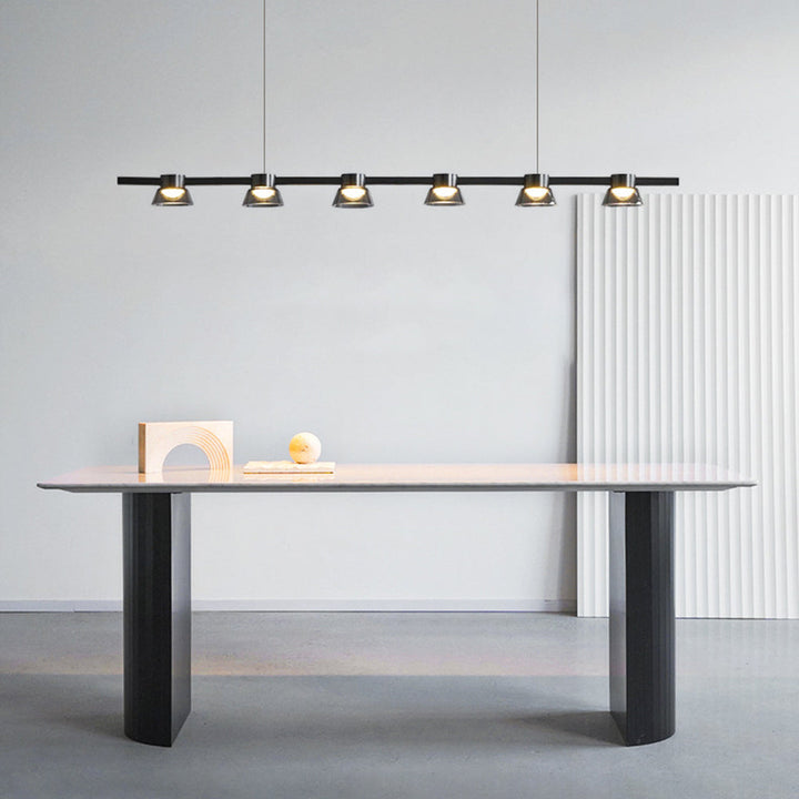 Zinco Linea – Lampada a Sospensione LED Lineare in Metallo Nero – Zincooccasions