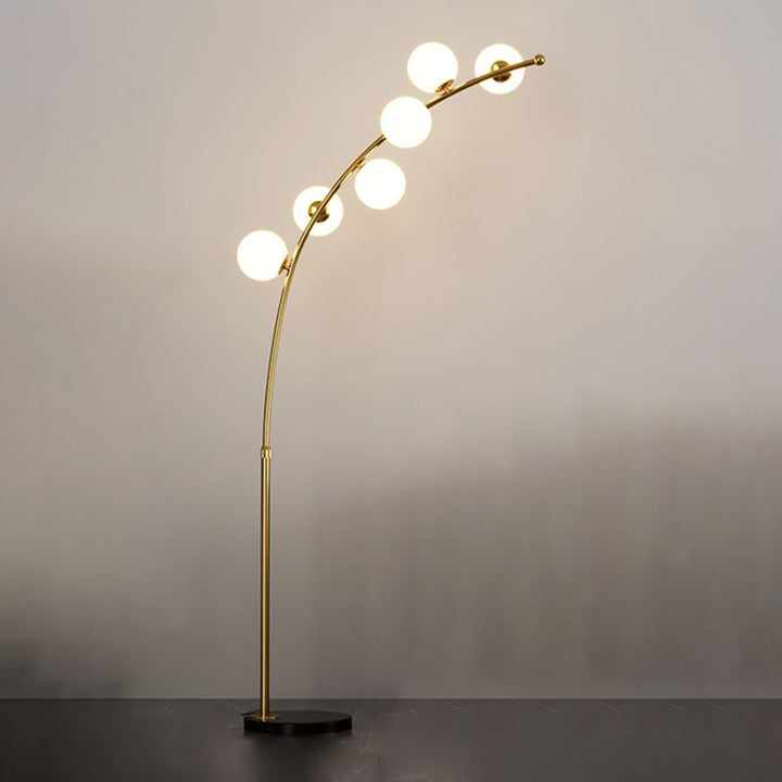 Zinco Arco – dimensioni lampada da terra curva a bolla