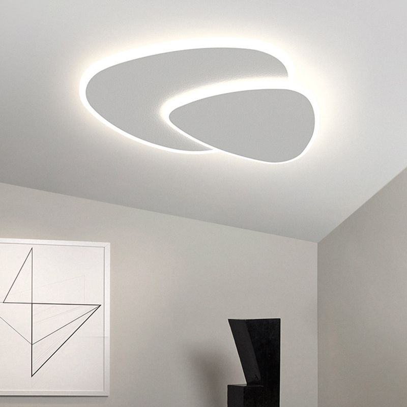 Zinco Geometria – plafoniera geometrica bianca in camera da letto