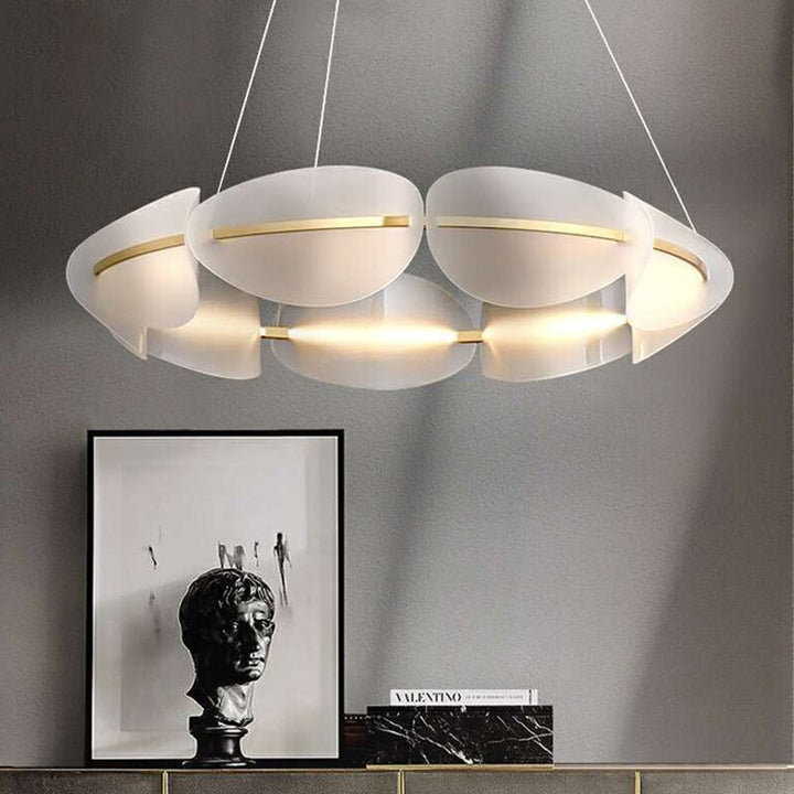 Zinco Cerchio – Lampada a Sospensione Anello in Metallo Bianco – Zincooccasions