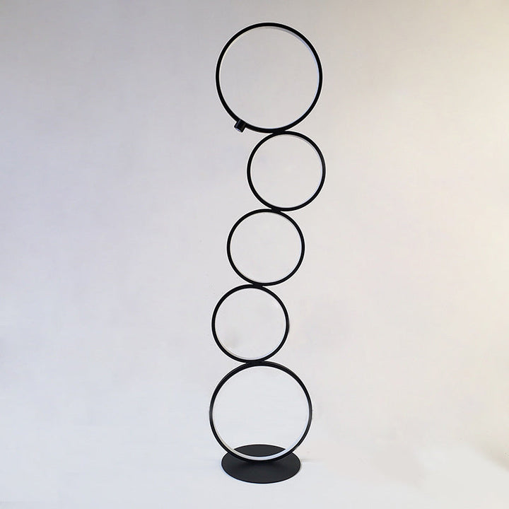 Zinco Ring – Lampada da Terra LED Multi-Anelli in Metallo e Silicone – Zincooccasions