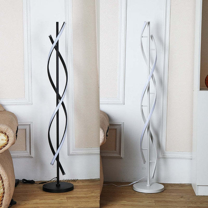 Zinco Mira Linea – lampada lineare acrilico accesa in soggiorno