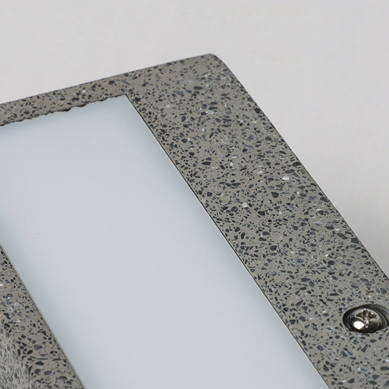 Zinco Rettangolo – Applique da Esterno Rettangolare LED in Metallo e Acrilico – Zincooccasions