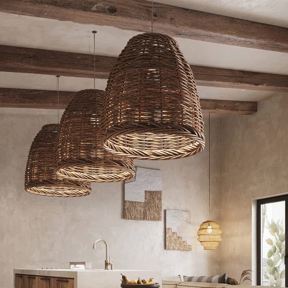 Zinco Rattan – dimensioni lampadario rattan intrecciato