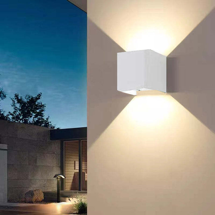 Zinco Quadro – Applique da Esterno Quadrata Regolabile con LED – Zincooccasions
