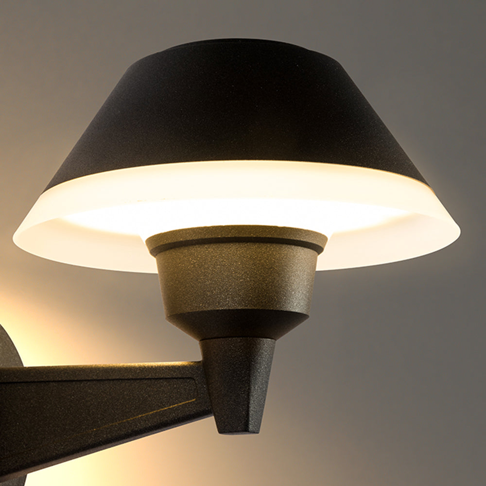 Zinco Notte – luce diretta verso il basso applique nera