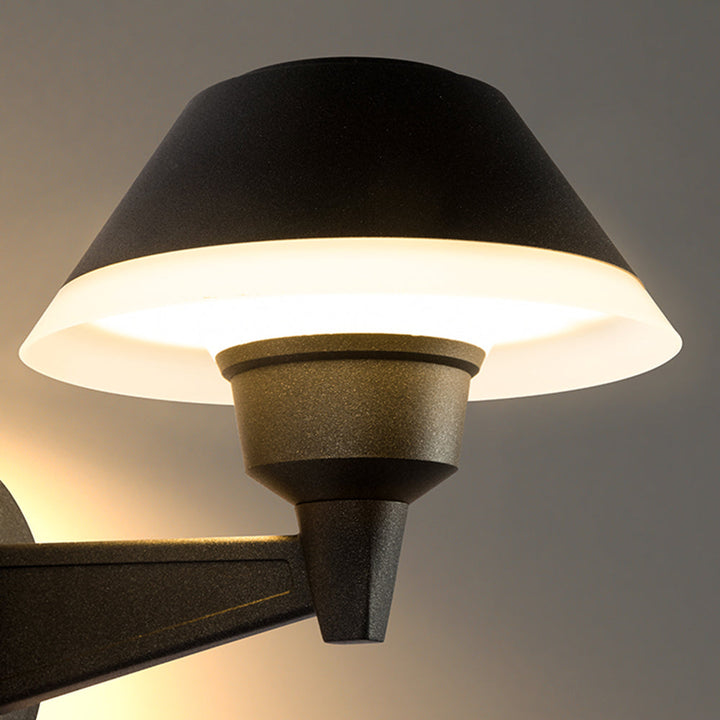 Zinco Notte – luce diretta verso il basso applique nera