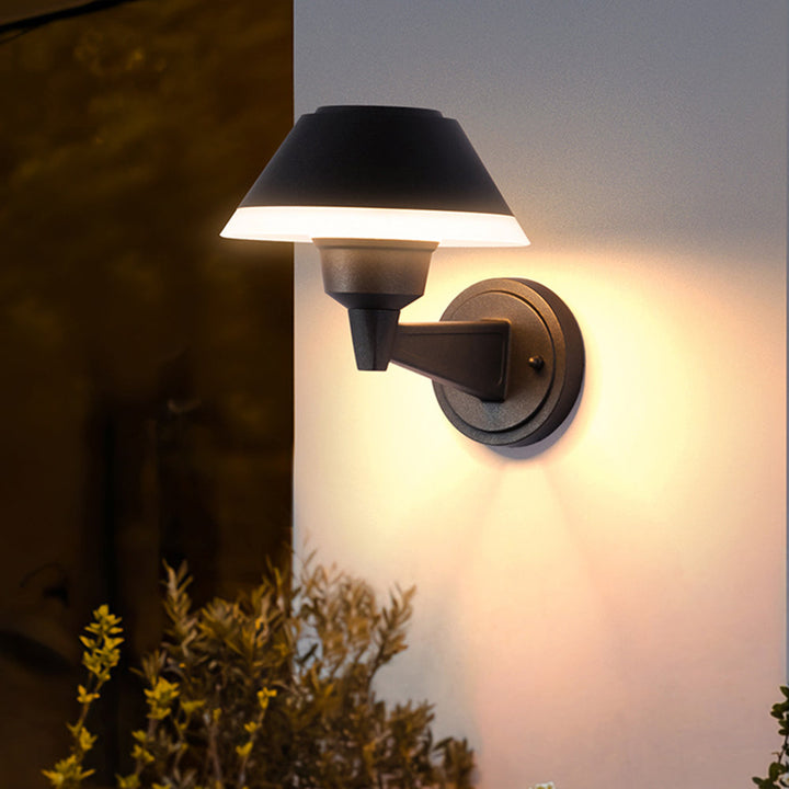 Zinco Notte – vista laterale applique nera classica esterno