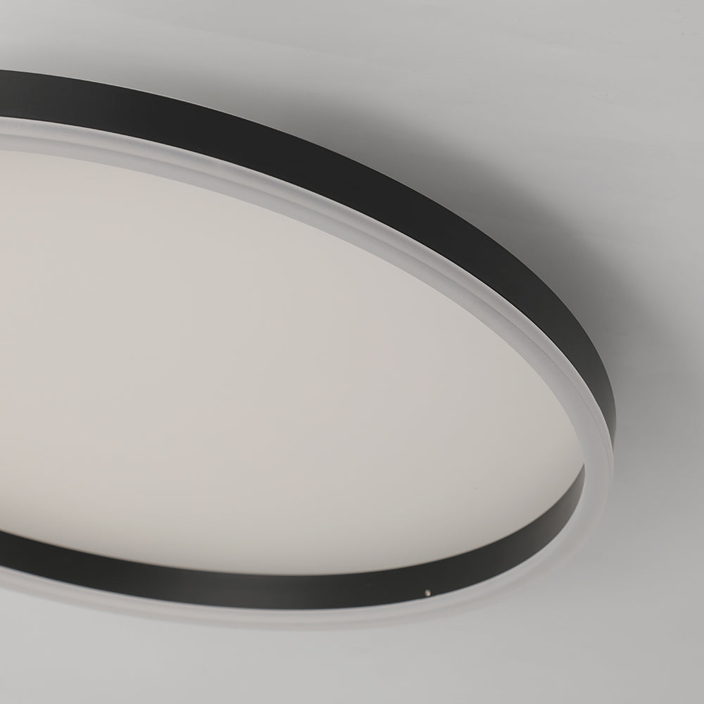 Zinco Anello Nero – luce LED uniforme anello nero su soffitto bianco