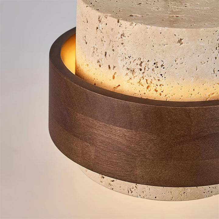 Zinco Terra – Lampada a Sospensione in Travertino Naturale – Zincooccasions