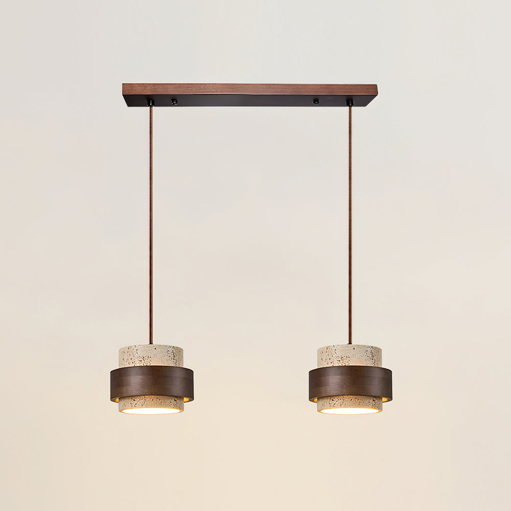 Zinco Terra – Lampada a Sospensione in Travertino Naturale – Zincooccasions