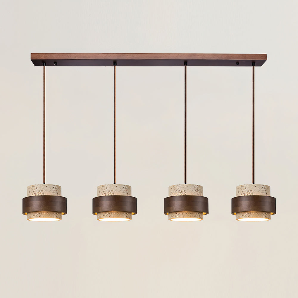 Zinco Terra – Lampada a Sospensione in Travertino Naturale – Zincooccasions