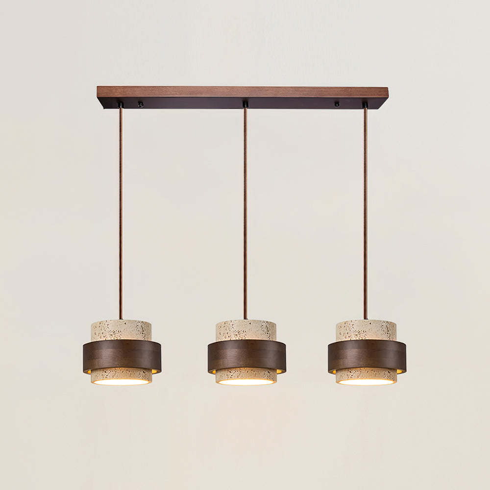 Zinco Terra – Lampada a Sospensione in Travertino Naturale – Zincooccasions