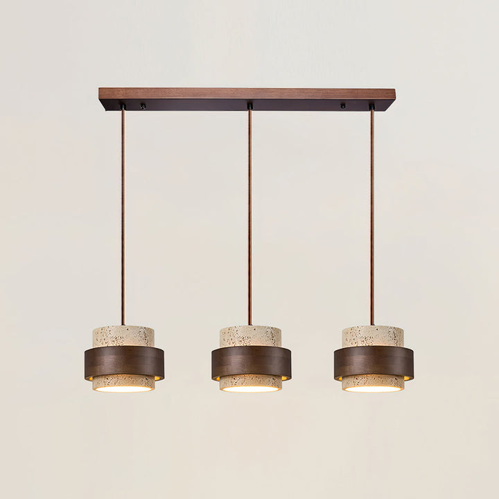 Zinco Terra – Lampada a Sospensione in Travertino Naturale – Zincooccasions