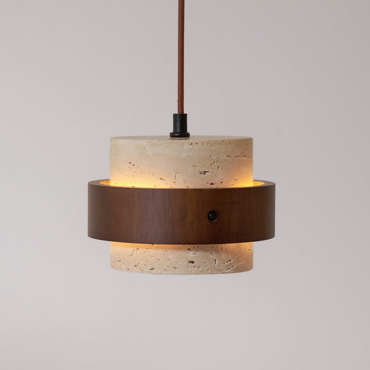 Zinco Terra – Lampada a Sospensione in Travertino Naturale – Zincooccasions