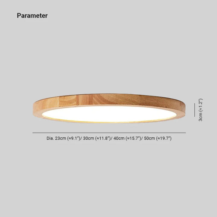 Zinco Bosco – dettaglio texture legno naturale plafoniera