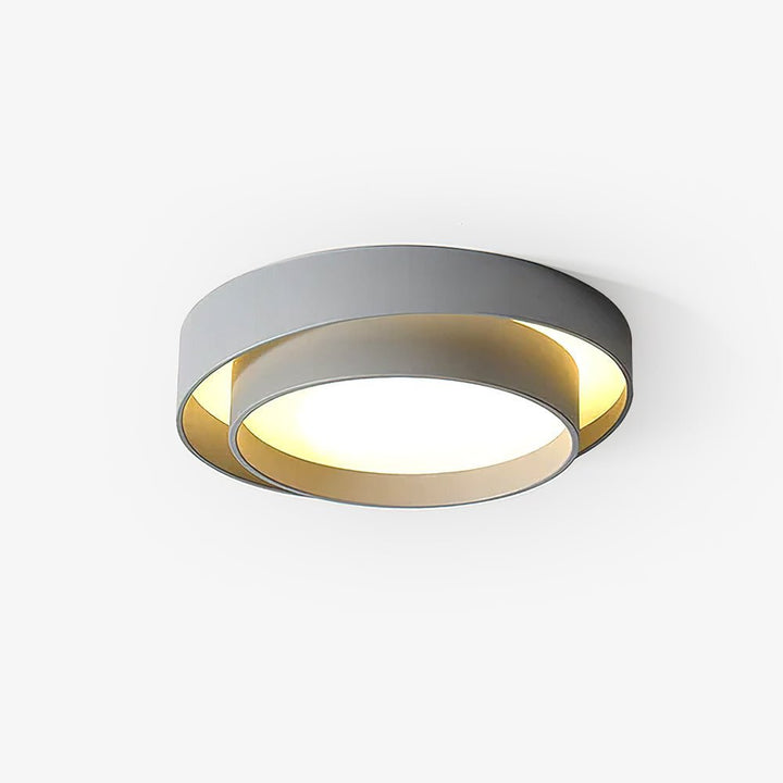 Zinco Doppio Anello – Plafoniera LED a Doppio Anello Cilindrico – Zincooccasions