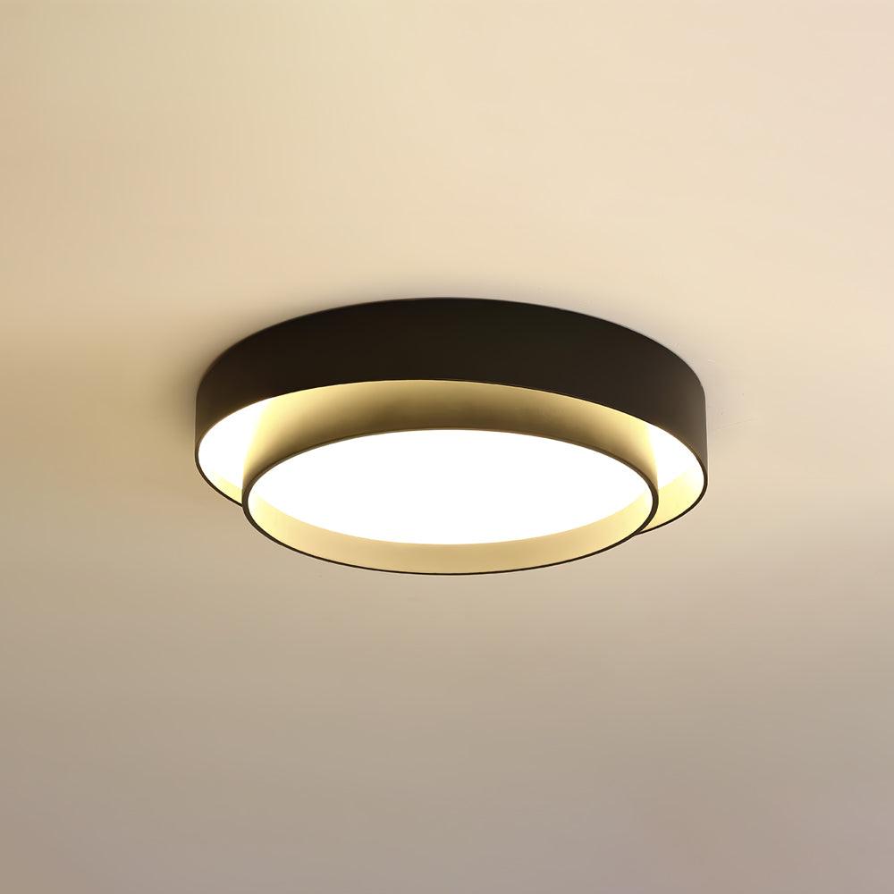 Zinco Doppio Anello – Plafoniera LED a Doppio Anello Cilindrico – Zincooccasions