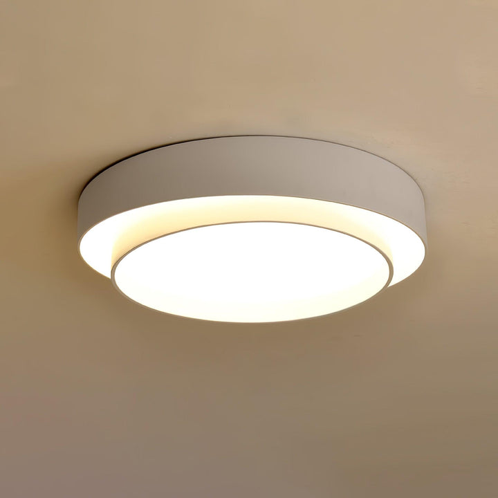 Zinco Doppio Anello – Plafoniera LED a Doppio Anello Cilindrico – Zincooccasions