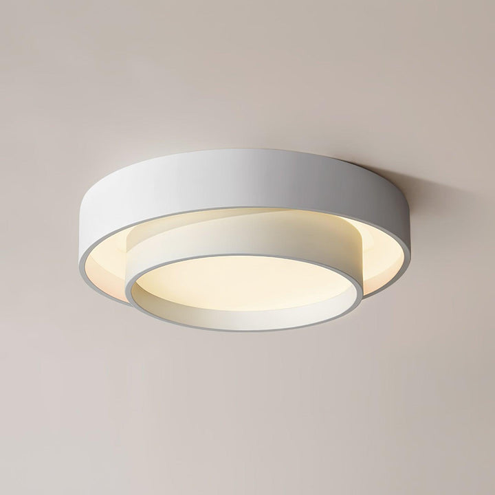 Zinco Doppio Anello – Plafoniera LED a Doppio Anello Cilindrico – Zincooccasions