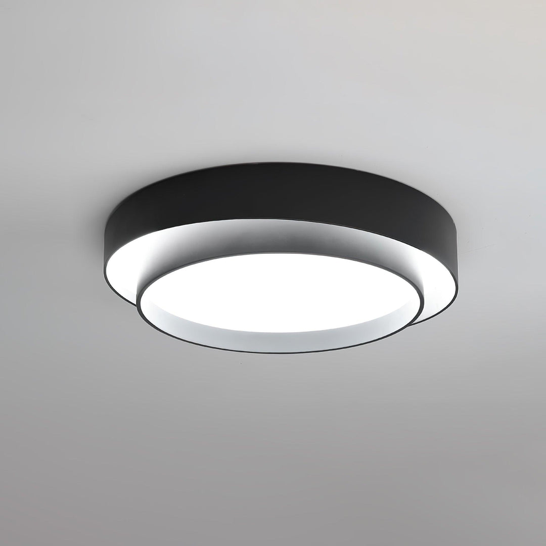 Zinco Doppio Anello – Plafoniera LED a Doppio Anello Cilindrico – Zincooccasions