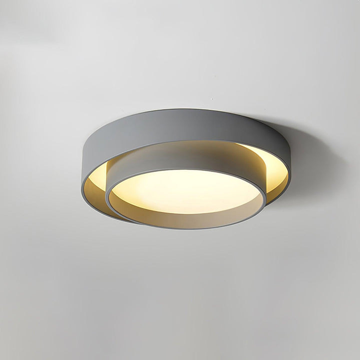 Zinco Doppio Anello – Plafoniera LED a Doppio Anello Cilindrico – Zincooccasions