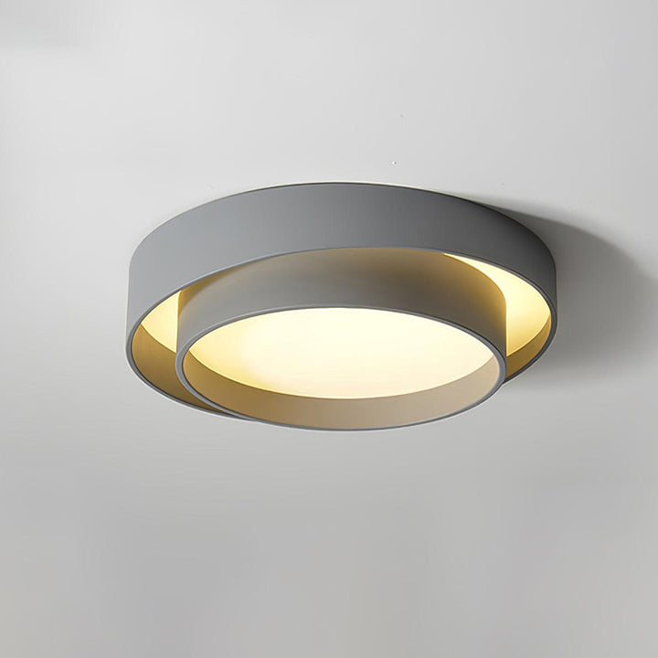 Zinco Doppio Anello – Plafoniera LED a Doppio Anello Cilindrico – Zincooccasions