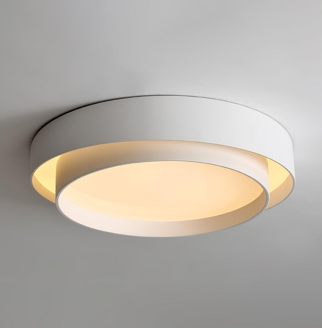 Zinco Doppio Anello – Plafoniera LED a Doppio Anello Cilindrico – Zincooccasions