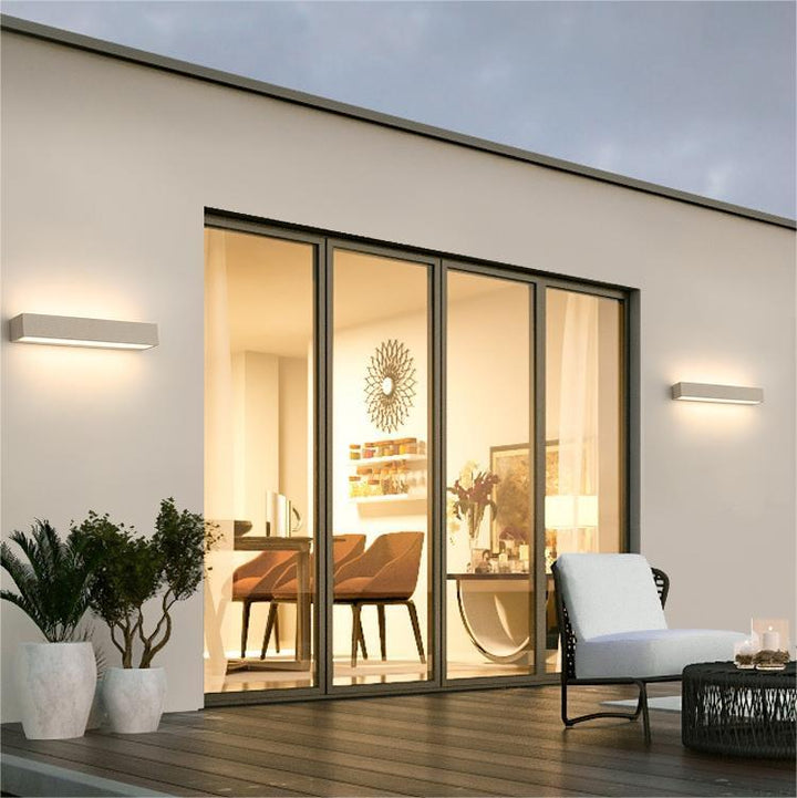 Zinco Rettangolo – Applique da Esterno Rettangolare LED in Metallo e Acrilico – Zincooccasions