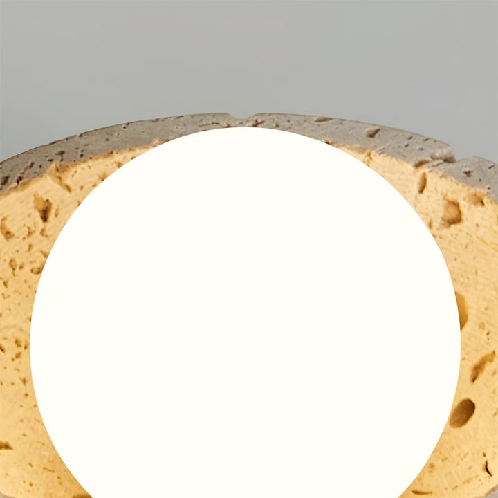 Zinco Pietra – Plafoniera Minimalista in Travertino per Soffitto – Zincooccasions