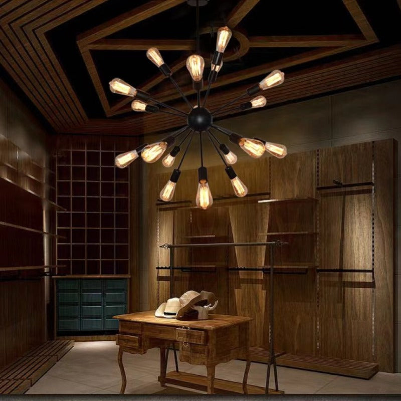 Zinco Officina – lampadario metallo nero, dimensioni e proporzioni