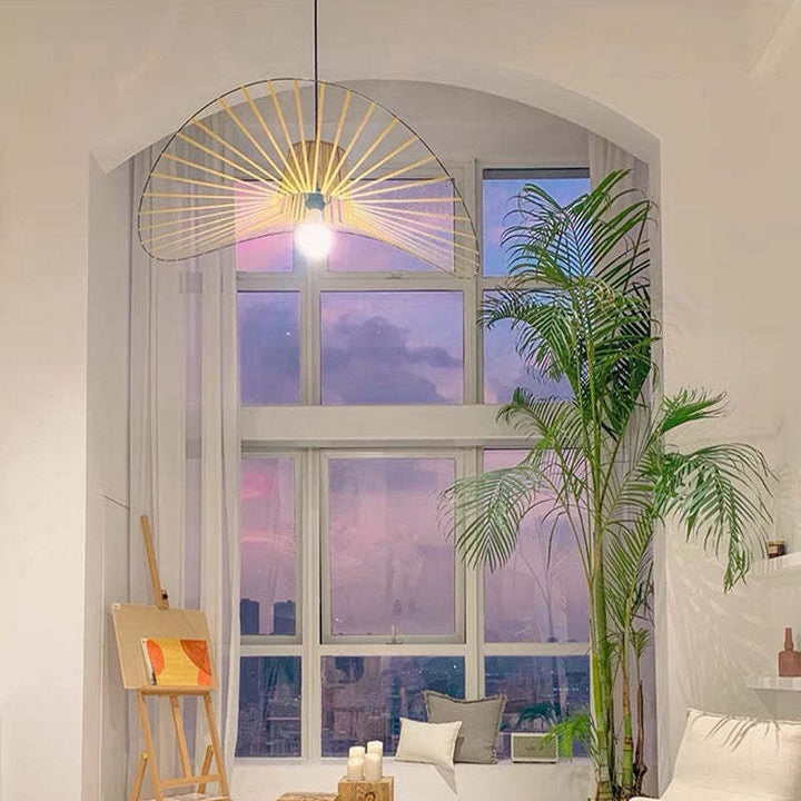 Zinco Fiore – Lampada a Sospensione in Tessuto con Motivo Floreale – Zincooccasions