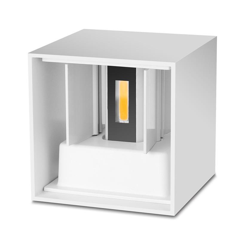 Zinco Quadro – Applique da Esterno Quadrata Regolabile con LED – Zincooccasions