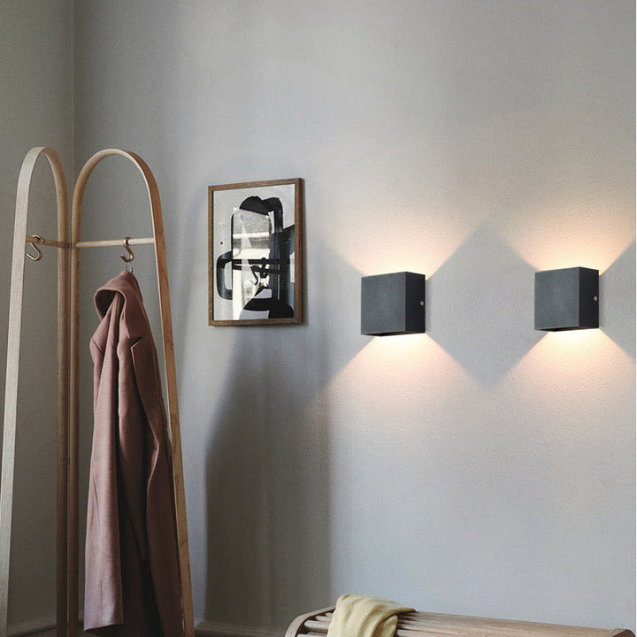 Zinco Quadro – Applique da Esterno Quadrata Regolabile con LED – Zincooccasions