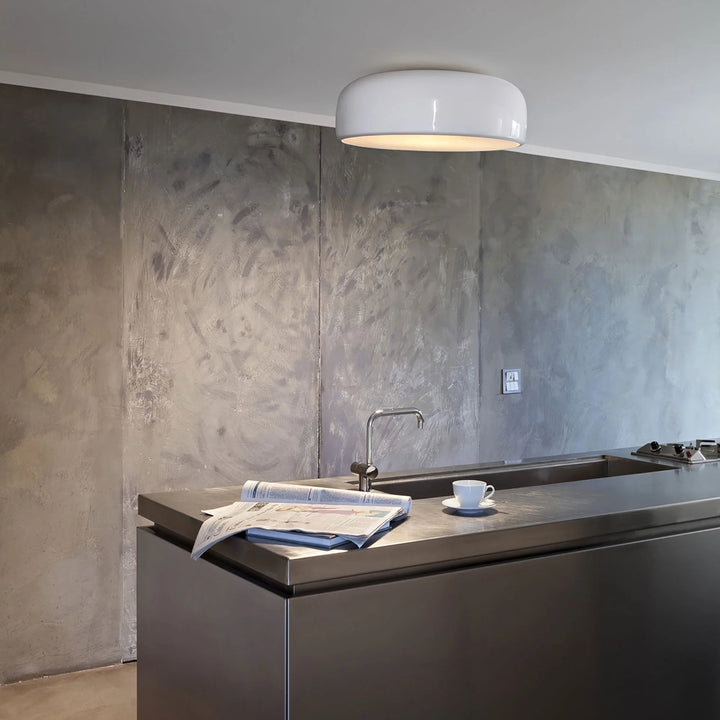 Zinco Vintage Campana – plafoniera campana accesa, luce calda